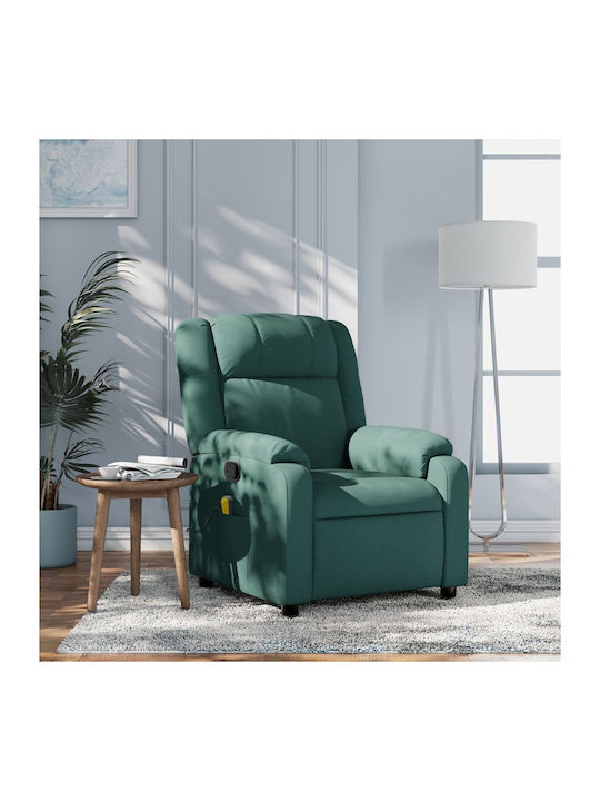 Fotoliu Relax Masaj cu Puf Dark Green 74x86.5x9...
