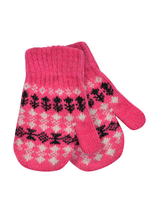 Brims and Trims Kinderhandschuhe MItten Rosa