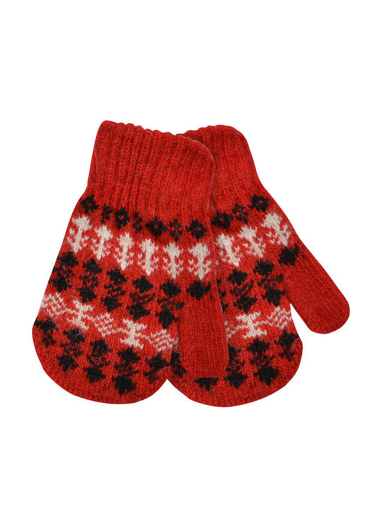 Kinderhandschuhe MItten Rot