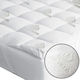 BS Collection Mattress Topper Aloe Vera Super Double Polyester Infused with Aloe & Elastic Straps 160x200cm