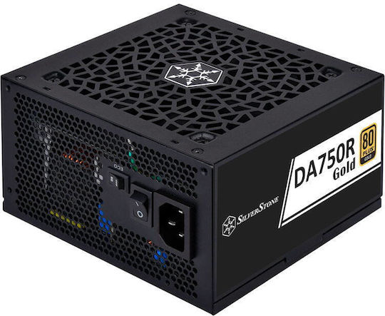 Silverstone DA750R 750W Μαύρο Τροφοδοτικό Υπολογιστή Full Modular 80 Plus Gold