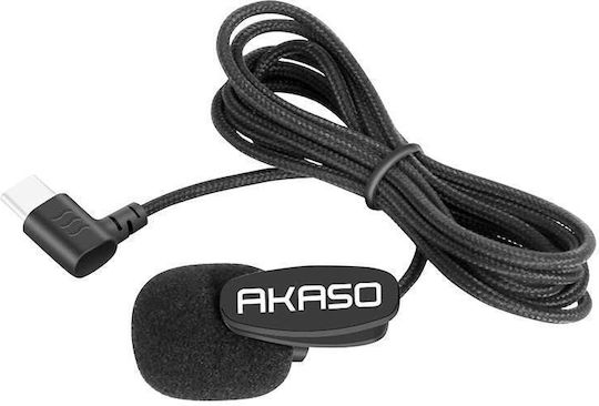 Akaso SYZ0086 Μικρόφωνο με USB Type-C Clip On για Κάμερα