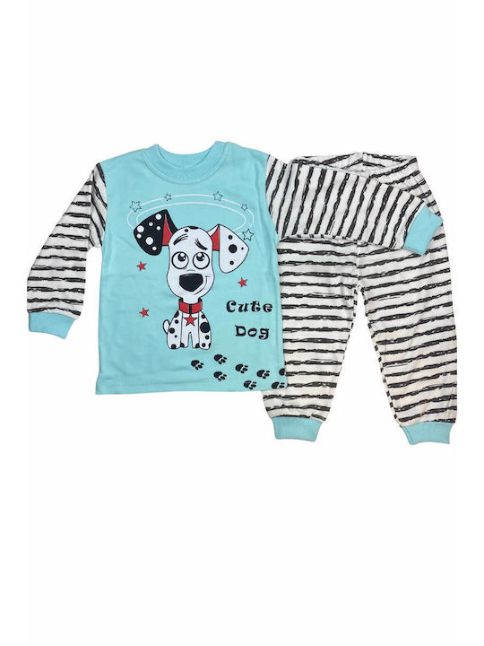 Supermini Kids Pyjamas Winter Cotton Blue