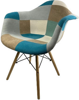 Καρέκλα Τραπεζαρίας Keames-arms-pa-w 97x67x63εκ. Βεραμάν