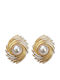 Kloxx Earrings made of Steel Gold Plated with Pearls