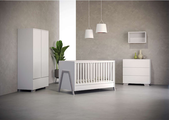 Casababy Oslo Nursery Furniture Set with Bed, Nursery Drawer & Wardrobe Beige / Beige