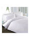 Isadore Lorraine Duvet Cover Cotton Satin Queen 220x240 White