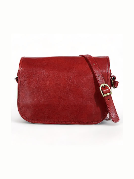 Passaggio Leather Leather Women's Bag Crossbody Red