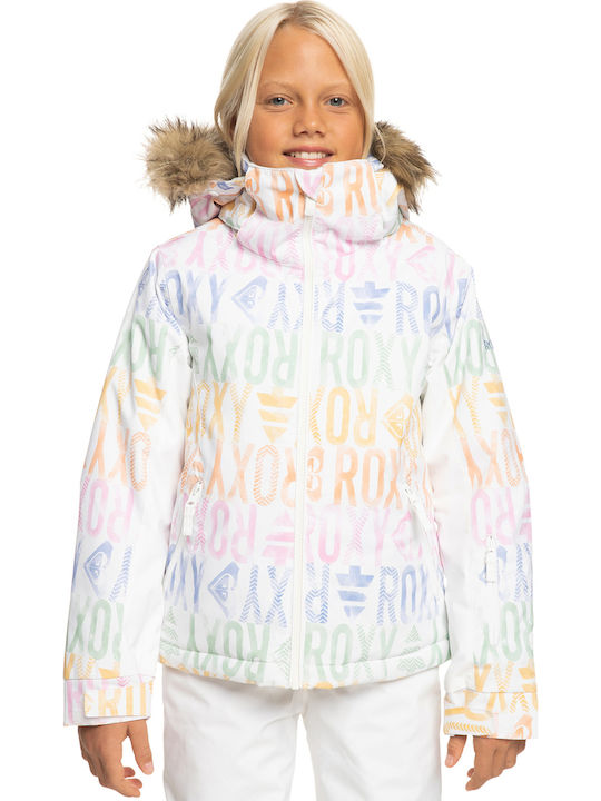 Kids' Casual Jacket Short with Hood WBB3/BRIGHT WHITE BASIC STRIPE