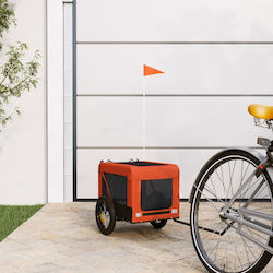 vidaXL Dog Carrying Orange Bicycle Trailer for ...