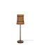 Iliadis Floor Lamp H107xW30cm. with Socket for Bulb E27 Brown