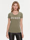 Guess J1314 Γυναικείο T-shirt Πράσινο