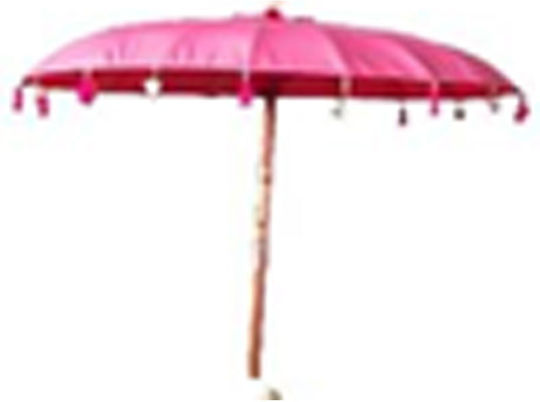 Umbrelă Rotundă Din aluminiu Bali Roz Φ1.85m