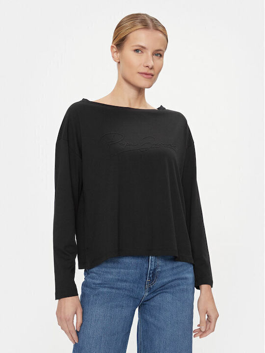 Pepe Jeans Damen Bluse Langärmelig Black