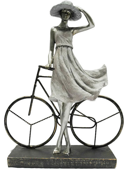 DKD Home Decor Figură Decorativă din Metal Femeie 27.5x9.5x34.5cm 1buc