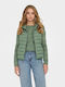 Only Women's Short Puffer Jacket for Winter Hedge Green