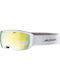Alpina Μάσκα Σκι & Snowboard Ενηλίκων Λευκή με Φακό Polarized σε Χρυσό Χρώμα