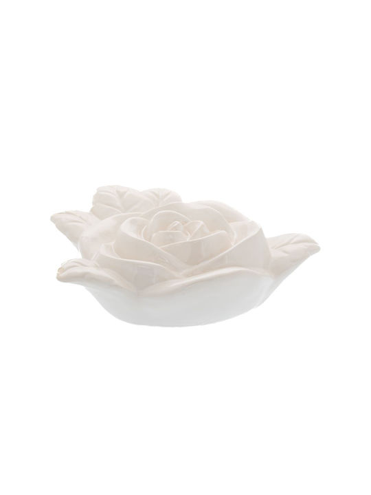 Iliadis Decorative Flower Rose made of Ceramic Material 25.5x23x8cm 1pcs