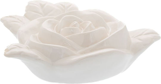 Iliadis Decorative Flower Rose made of Ceramic Material 25.5x23x8cm 1pcs