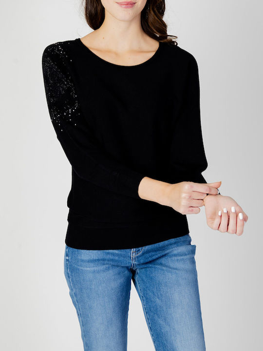 Guess Women's Long Sleeve Pullover Black