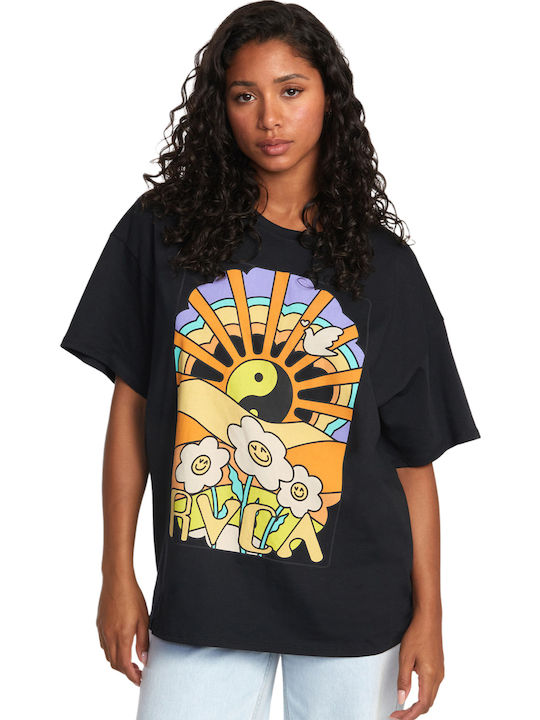 Women's Summer Blouse Short Sleeve RVB/ BLACK