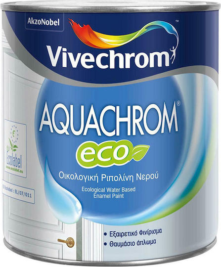 Vivechrom Ripolin Екологичен Разтворимо Aquachrom Eco 2.25лт Бял Блестящ