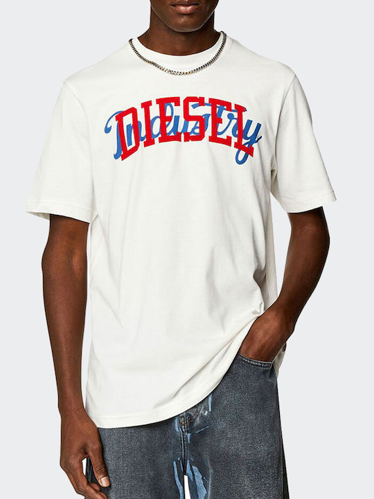Diesel Men's Short Sleeve Blouse offwhite