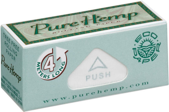 Pure Hemp Ролка цигарена хартия Pure Hemp Ролка за свиване на цигари Стандартна 4м 1бр