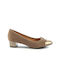 Fshoes Suede Beige Heels