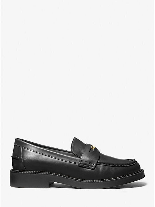 Michael Kors Leather Women's Moccasins in Black Color