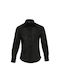 Sol's Women's Long Sleeve Shirt Black