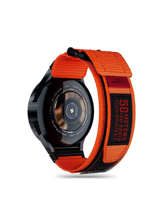 Tech-Protect Scout Pro Armband Stoff Orange (Galaxy Watch4 / Watch5 / Watch5 Pro)