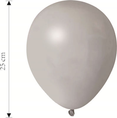 Set of 100 Balloons Latex Gray