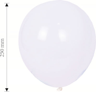 Set of 50 Balloons Latex White