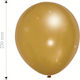 Set of 100 Balloons Latex Gold