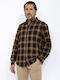 Schott Men's Shirt Long-sleeved Cotton Ochre