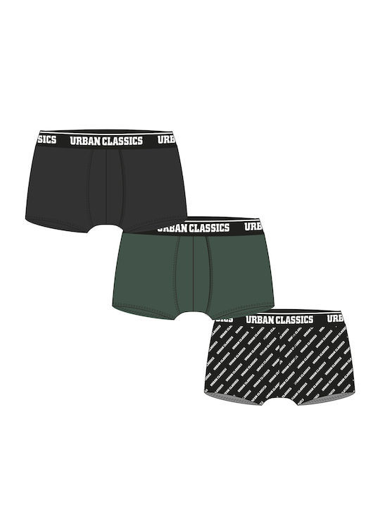 Urban Classics Ανδρικά Μποξεράκια Dark Green/Bl...
