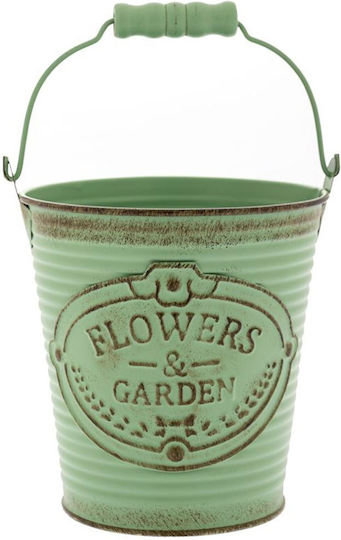 Iliadis Flowers Garden Planter Metal Bronze 12x12x13cm.