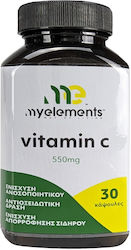 My Elements Vitamin C Vitamină 550mg Portocaliu 30 capace