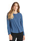 Brixton Women's Blouse Cotton Long Sleeve Blue