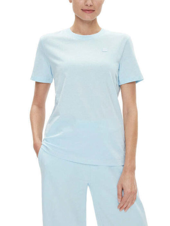 Calvin Klein Damen T-Shirt Hellblau