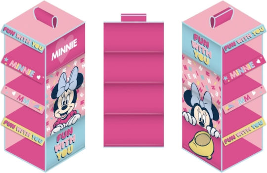 Arditex Fabric Clothing Shelf in Pink Colour 29x28x65cm
