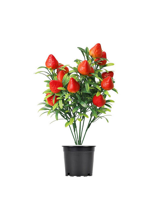 Plantă artificială rodie în căpșuni 34cm