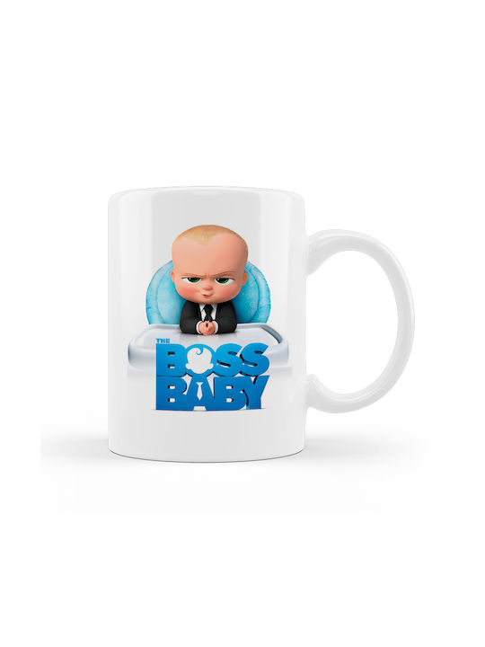 Ceramic mug White Baby Boss 330ml