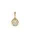 Pendant Kids Talisman with Virgin Mary from White Gold 9K N007.1YW.K9