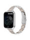 Strap Stainless Steel Silver-Rose Gold (Apple Watch 38/40/41/42mm)