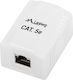Lanberg Priză De Rețea Externă Single RJ45 Tip Cat5 Albă OS5-0001-W