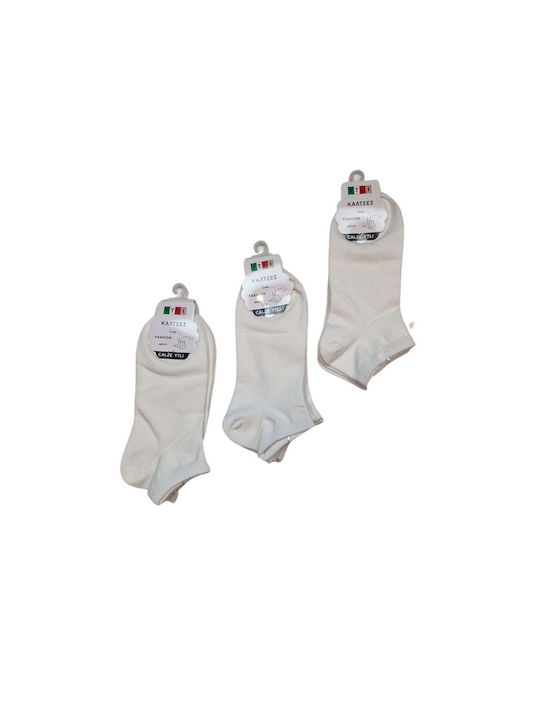 YTLI Men's Socks WHITE 3Pack