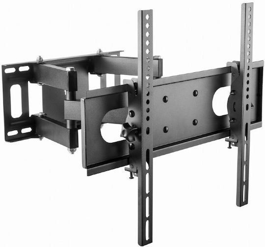 Gembird WM-55ST-04 Βάση Τηλεόρασης Τοίχου με Βραχίονα έως 55" και 35kg Μαύρο