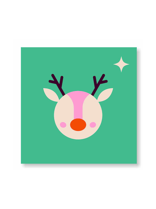 Fritzyart Christmas Deer Frame Metal 30x30cm
